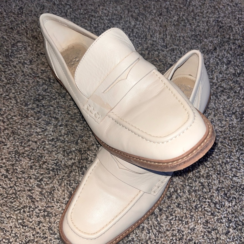 Vince Camuto Cream Loafers